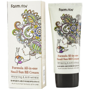 Багатофункціональний ББ-крем Farmstay Formula All-In-One Snail Sun BB Cream SPF50+ PA+++ з екстрактом равлика 50 г (8809297384303) ТОП в Полтаві