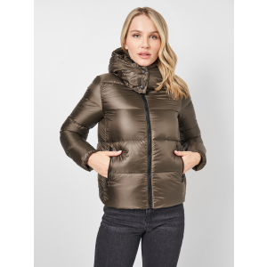 Пуховик Calvin Klein Jeans Shiny Down Short Puffer Jacket J20J217280-LBL L Black Olive (8719854557470) краща модель в Полтаві