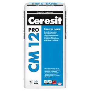 Клеящая смесь для напольных плит и керамогранита Ceresit CM 12 pro 27кг в Полтаве