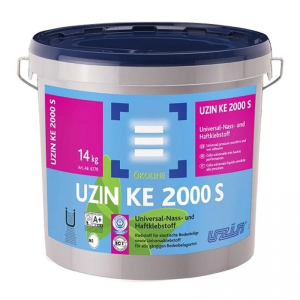 Клей UZIN KE 2000 S універсальний для вінілових покриттів та ПВХ покриттів 14 кг. краща модель в Полтаві