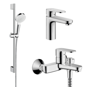 Набор смесителей HANSGROHE VERNIS BLEND хром латунь 71551111(71551000+71440000+26533400) ТОП в Полтаве