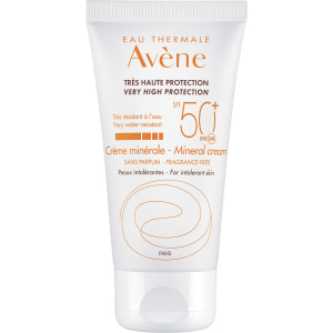 Солнцезащитный крем Avene SPF 50+ минеральный для гиперчувствительной кожи 50 мл (3282779355773) ТОП в Полтаве