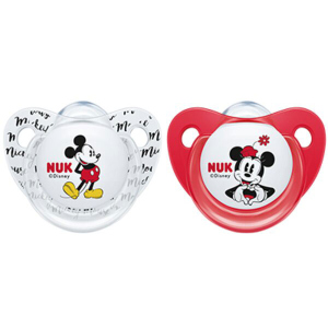 Пустышка Nuk Trendline Disney Mickey с 6 месяцев 2 шт (4008600313038) рейтинг