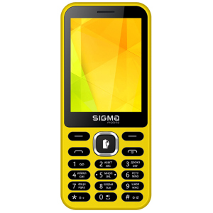 Мобильный телефон Sigma mobile X-Style 31 Power Yellow лучшая модель в Полтаве