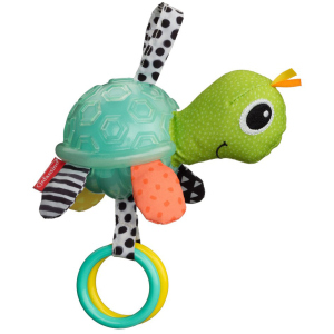 Іграшка м'яка навісна Infantino з прорізувачем Черепаха (3021105164784) краща модель в Полтаві