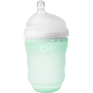 Детская силиконовая антиколиковая бутылочка Olababy GentleBottle Mint Бирюзовый 240 мл (80820) в Полтаве