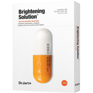 Освітлювальна маска-детокс для обличчя Dr.Jart+ Dermask Micro Jet Brightening Solution 30 г x 5 шт (8809642712652) ТОП в Полтаві