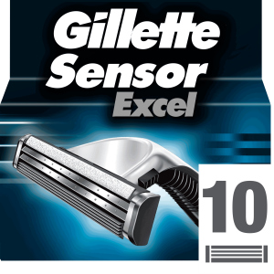 Сменные картриджи для бритья (лезвия) мужские Gillette Sensor Excel 10 шт (3014260245832) ТОП в Полтаве