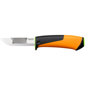 Нож для тяжелых работ Fiskars с точилом (1023619/156018) ТОП в Полтаве