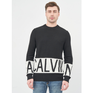 Джемпер Calvin Klein Jeans Blocking Logo Ckj Sweater J30J316583-BEH XXL CK Black (8719853134146) ТОП в Полтаві