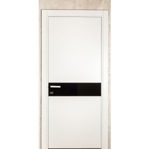 Межкомнатная дверь Gradius 600х2010 белая со вставкой ТОП в Полтаве