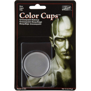 Кремовый грим Mehron Color Cups Silver 12 г (CCC-S) (764294502090) лучшая модель в Полтаве