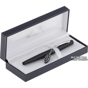 Ручка перова Regal Чорна Чорний корпус у подарунковому футлярі (R80100.L.F) краща модель в Полтаві