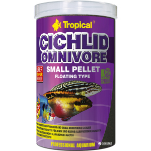 Корм Tropical Cichlid Omnivore Small Pellet для акваріумних риб у гранулах 1 л (5900469609569) в Полтаві