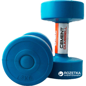 Гантели LiveUp Cement Dumbell пара Blue (LS2003-3)