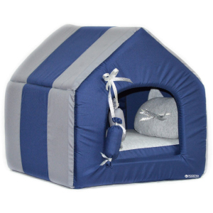 Домик для собак и кошек Лорі №1 Комфорт-лето 30х33х33 см Синий М120-с (4820177253674) лучшая модель в Полтаве