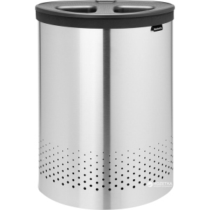 Бак для белья Brabantia двухсекционный 55 л Matt Steel (105029) в Полтаве