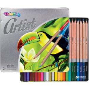 Карандаши цветные Artist Colorino 24 шт 24 цветов (83263PTR) (5907690883263) в Полтаве