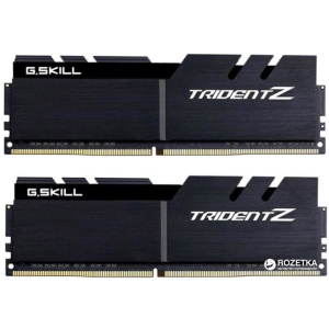 Оперативна пам'ять G.Skill DDR4-4000 32768MB PC4-32000 (Kit of 2x16384) Trident Z Black (F4-4000C19D-32GTZKK) ТОП в Полтаві