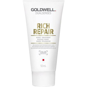 Маска Goldwell Dualsenses Rich Repair 60 секунд для відновлення сухого та пошкодженого волосся 50 мл (4021609061847) (206184) в Полтаві