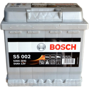 Автомобільний акумулятор Bosch 6СТ-54 (S5002) 54 Аг (-/+) Euro 530 А (0 092 S50 020) ТОП в Полтаві