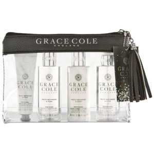 Набор для женщин Grace Cole Travel Set White Nectarine & Pear + косметичка (5055443697510) в Полтаве