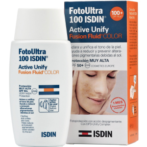 Тональный флюид для лица Isdin FotoUltra 100 Active Unify / Fusion Fluid Color SPF 50+ 50 мл (8470001674227) в Полтаве