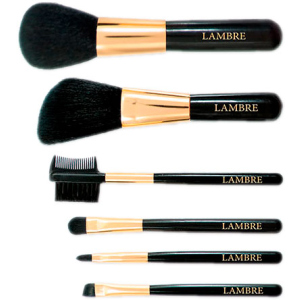 Набор из 6 кистей Lambre Brush Set для макияжа в футляре (3760106022388) ТОП в Полтаве