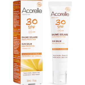 Сонцезахисний бальзам для обличчя Acorelle SPF30 органічний 30 мл (3700343046037) краща модель в Полтаві