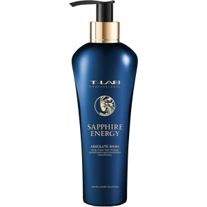 Шампунь T-LAB Professional Sapphire Energy Absolute Wash для анти-ейдж ефекту волосся та тіла 300 мл (5060466662568) в Полтаві