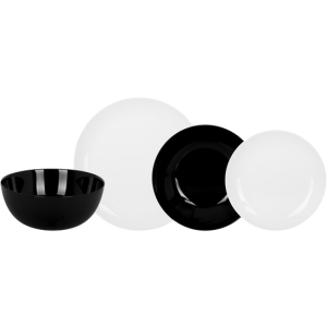 Сервіз столовий Luminarc Diwali Black &amp; White з 19 предметів (P4360)