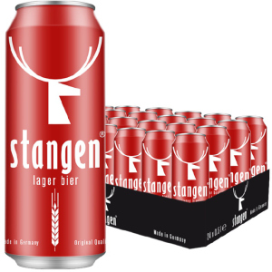 Упаковка пива Stangen Lager Bier світле фільтроване 5.4% 0.5 х 24 шт (4260556080079) в Полтаві