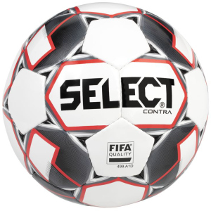 Мяч футбольный Select Contra FIFA (014) №4 White-Red (5703543200702) лучшая модель в Полтаве