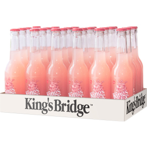 Упаковка слабоалкогольного напою King`s Bridge Джин Грейпфрут 7% 0.33 л х 24 шт (4820097898146) в Полтаві