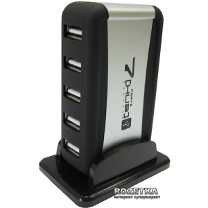 Хаб USB Lapara 7 портів USB 2.0 з блоком живлення (LA-UH7315) в Полтаві