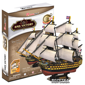 3D пазл CubicFun HMS Victory (T4019h) лучшая модель в Полтаве