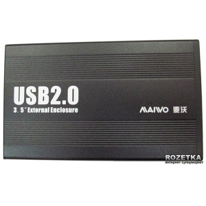 Внешний карман Maiwo для HDD 3.5" SATA USB 2.0 Black (K3502-U2S) ТОП в Полтаве