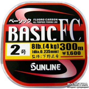 Лісочка Sunline Basic FC 300 м #2/0.235 мм 4 кг (16580096)