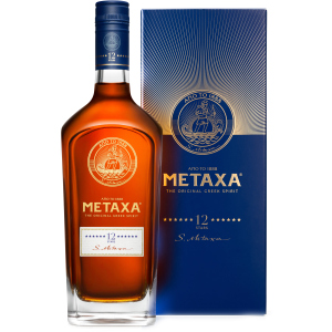 Бренди Metaxa 12 * 0.7 л 40% в подарочной упаковке (5202795150099_5202795150297) лучшая модель в Полтаве