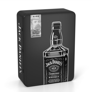 Теннессі Віскі Jack Daniel's 0.7 л 40% в металевій коробці з двома келихами (5099873045855) ТОП в Полтаві