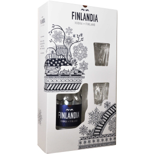 Горілка Finlandia 0.7 л 40% з 2-ма чарками (6412709121773) в Полтаві