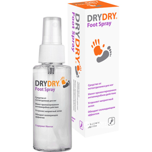 Спрей-дезодорант для ног Dry Dry Foot Spray Драй Драй Фут Спрей 100 мл (7350061291064)