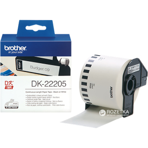 Стрічка цільна паперова Brother DK22205 62 мм 30.48 м