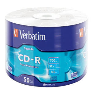 Verbatim CD-R 700 MB 52x Wrap 50 шт (43787) в Полтаве