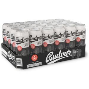 Упаковка пива Budweiser Budvar B Dark темное фильтрованное 4.7% 0.5 л x 24 шт (8594403705133) в Полтаве