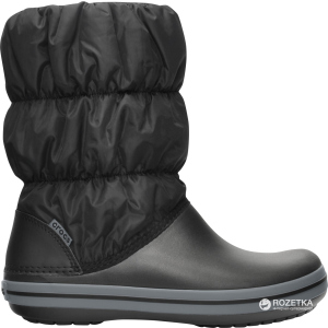 Дутики Crocs Jibbitz Winter Puff Boot 14614-070-W10 41-42 26.3 см Чорні (883503941168) краща модель в Полтаві