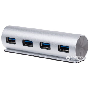 USB хаб Maiwo USB 3.0 4 порти Silver (KH002) ТОП в Полтаві