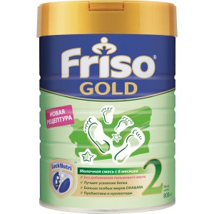 Суміш суха молочна Friso Gold 2 LockNutri для дітей з 6 до 12 місяців 800 г (8716200722797) краща модель в Полтаві