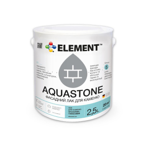 Фасадный лак Aquastone для камня "ELEMENT" 2.5 л в Полтаве