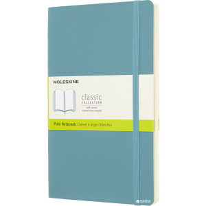 Нотатник Moleskine Classic 13 х 21 см 192 сторінок без линівки, м'яка обкладинка Океанський синій (8058341715529) ТОП в Полтаві